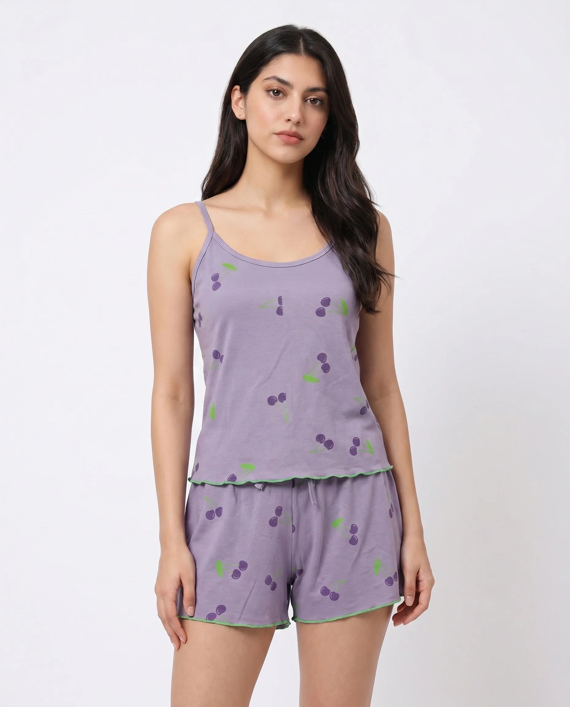 Sajiero Cami Set Cherry Breeze Purple