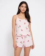 Sajiero Cami Set Cherry Breeze Pink