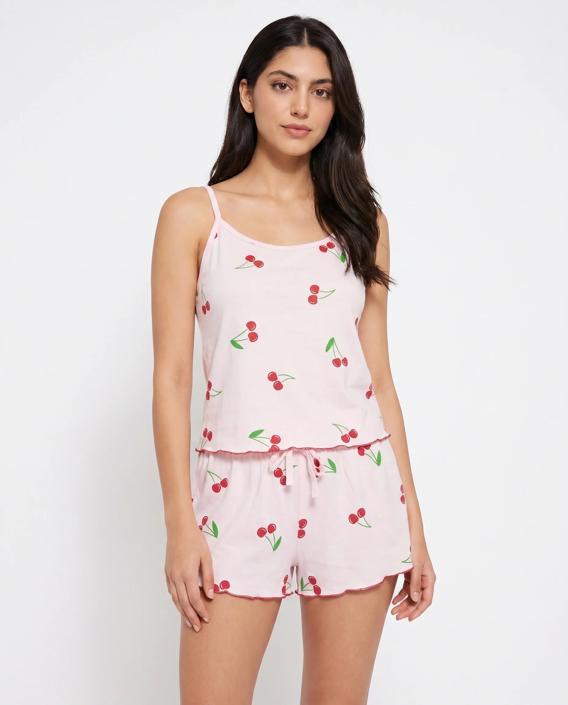 Sajiero Cami Set Cherry Breeze Pink