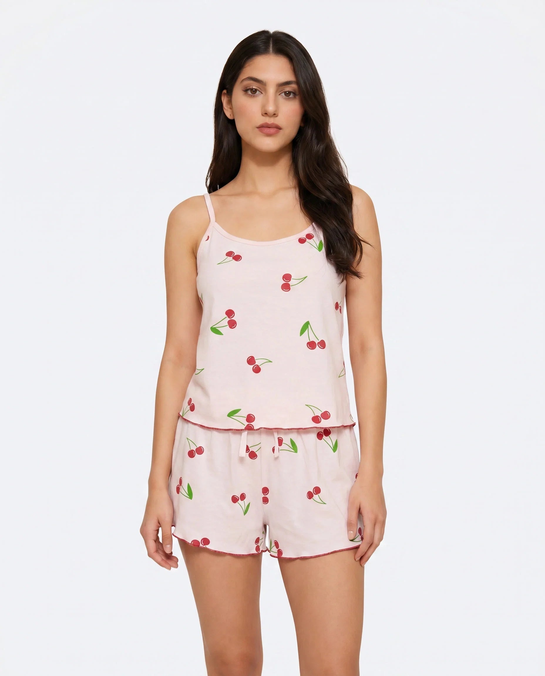 Sajiero Cami Set Cherry Breeze Pink