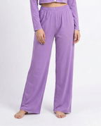 Sajiero Cotton PJ Set Velour Purple