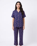 Sajiero Linen Pajama Suit Juicy Heart