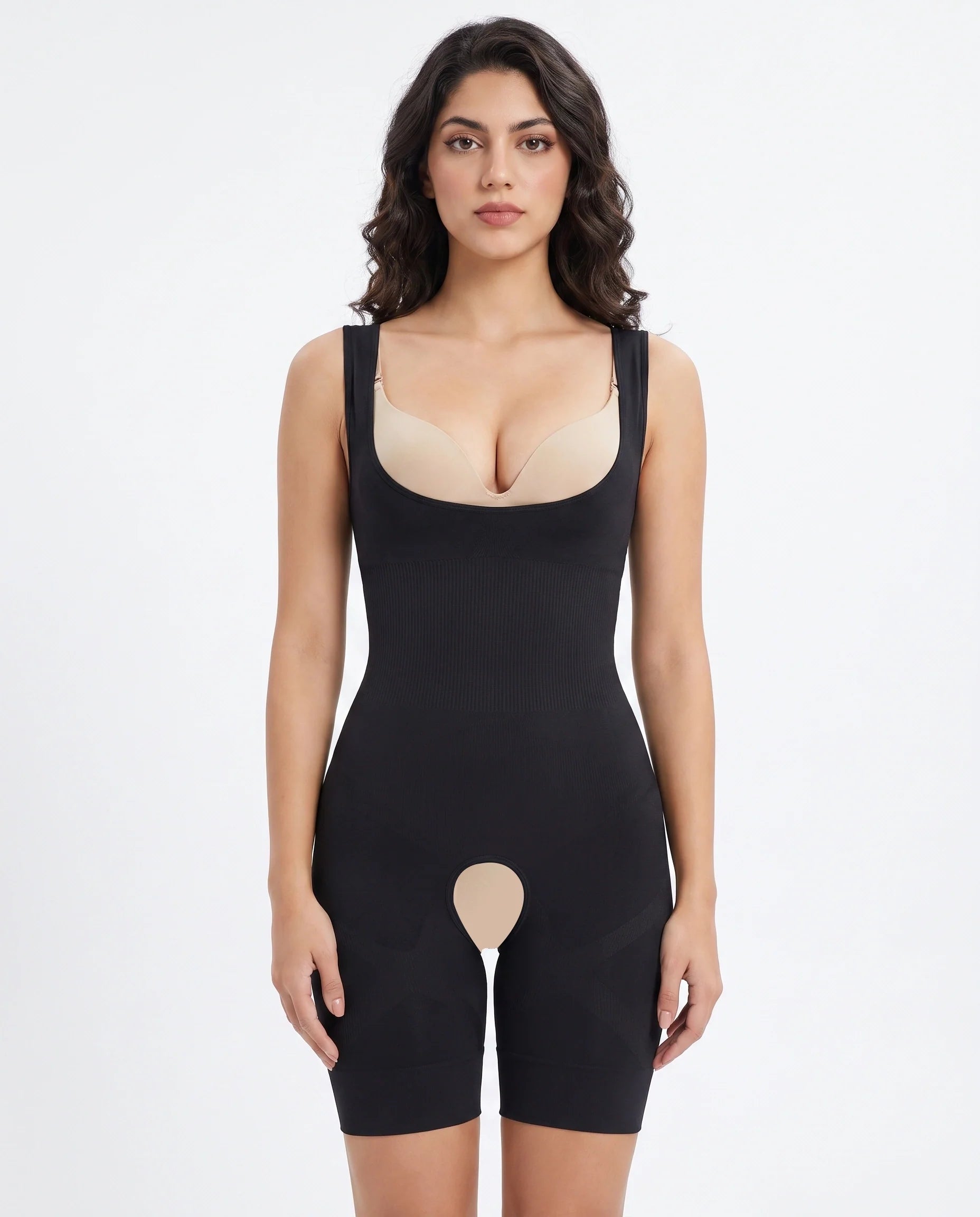 Sajiero Spanx Full Body Corset Crotch Buckle Body Shaper