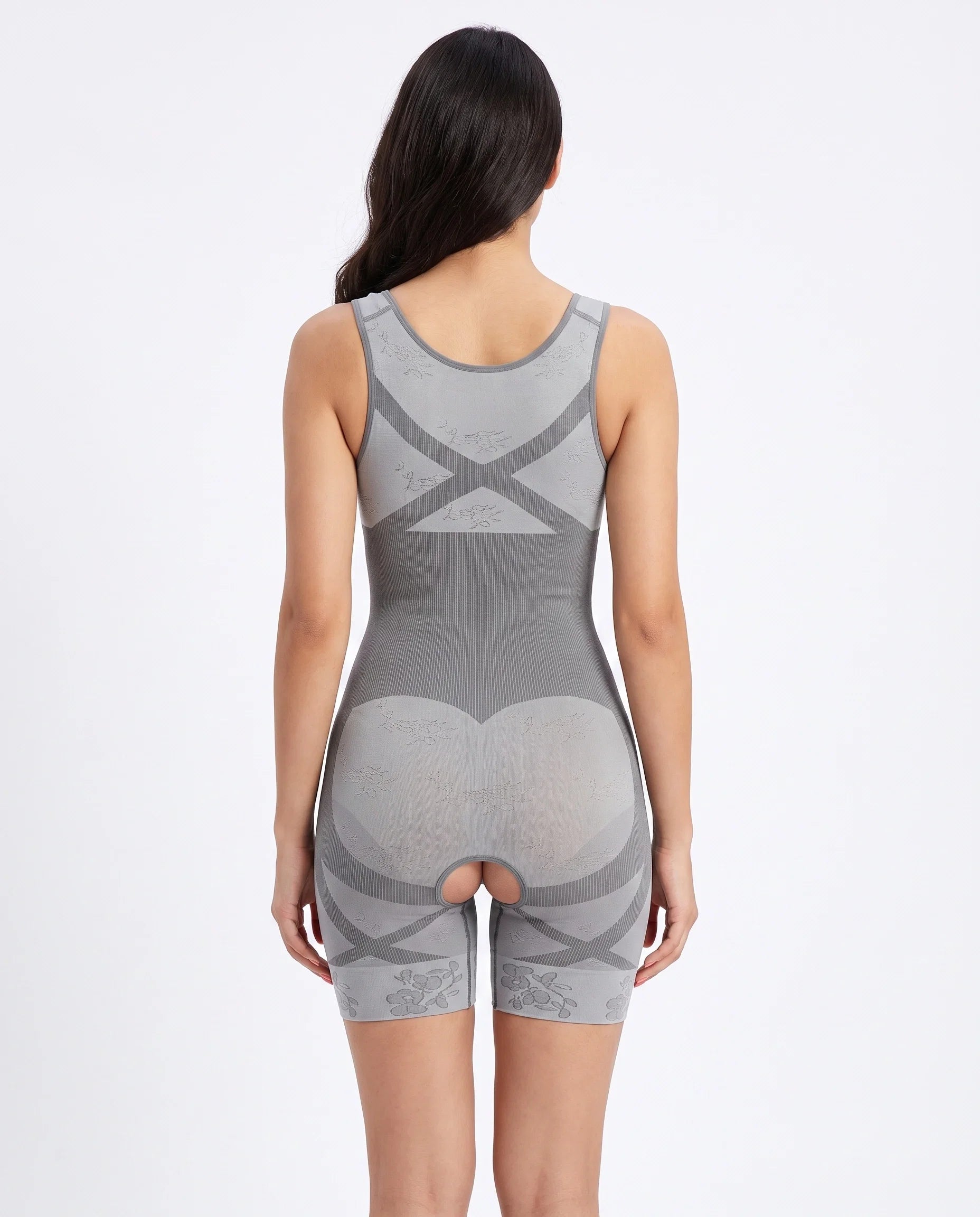 Sajiero Spanx Full Body Corset Crotch Buckle Body Shaper