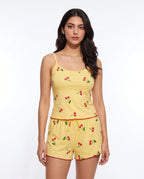 Sajiero Cami Set Cherry Breeze Yellow
