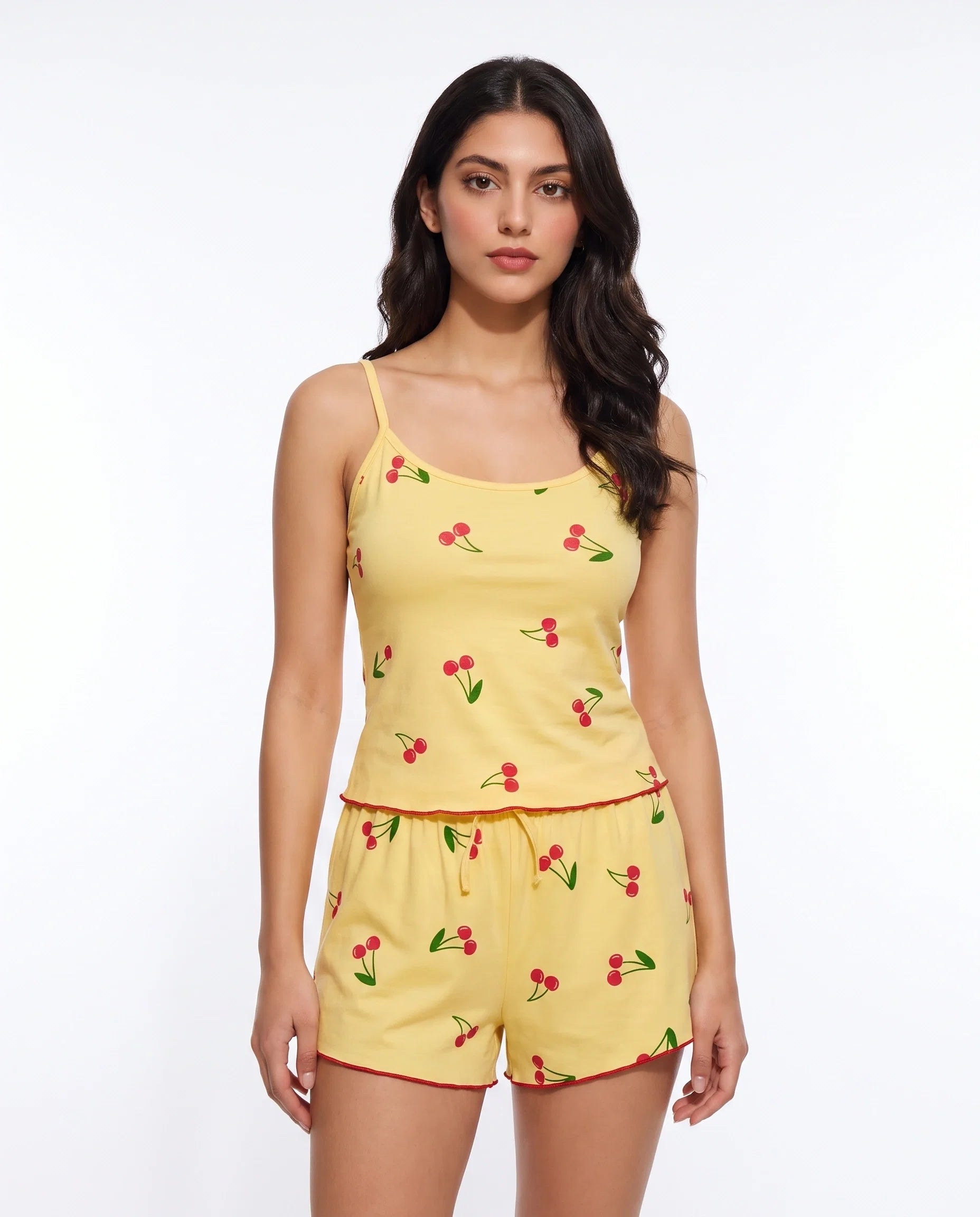 Sajiero Cami Set Cherry Breeze Yellow