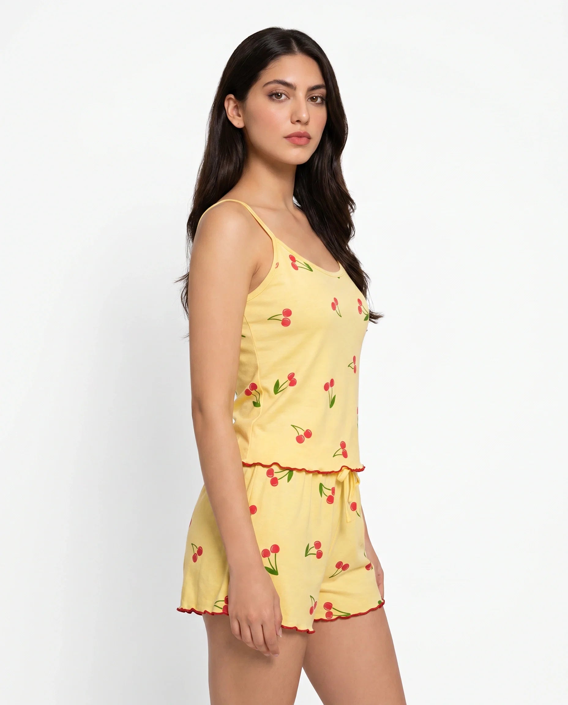 Sajiero Cami Set Cherry Breeze Yellow