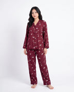 Sajiero Linen Pajama Suit Botanica