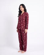 Sajiero Linen Pajama Suit Botanica
