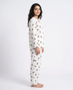 Sajiero Summer Crinkled Pajama Suit Little Teddy
