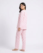 Sajiero Summer Crinkled Pajama Suit Love Checks