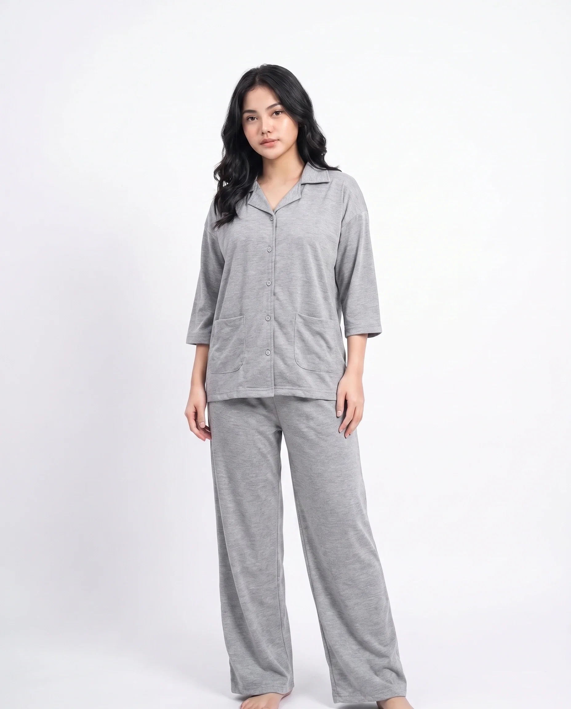 Sajiero Summer Loungewear Set Softco Grey