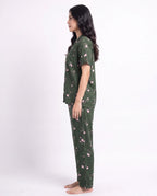 Sajiero Linen Pajama Suit Botanica