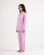 Sajiero Linen PJ Set Candy Stripe