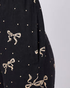 Sajiero Linen PJ Set Golden Bow