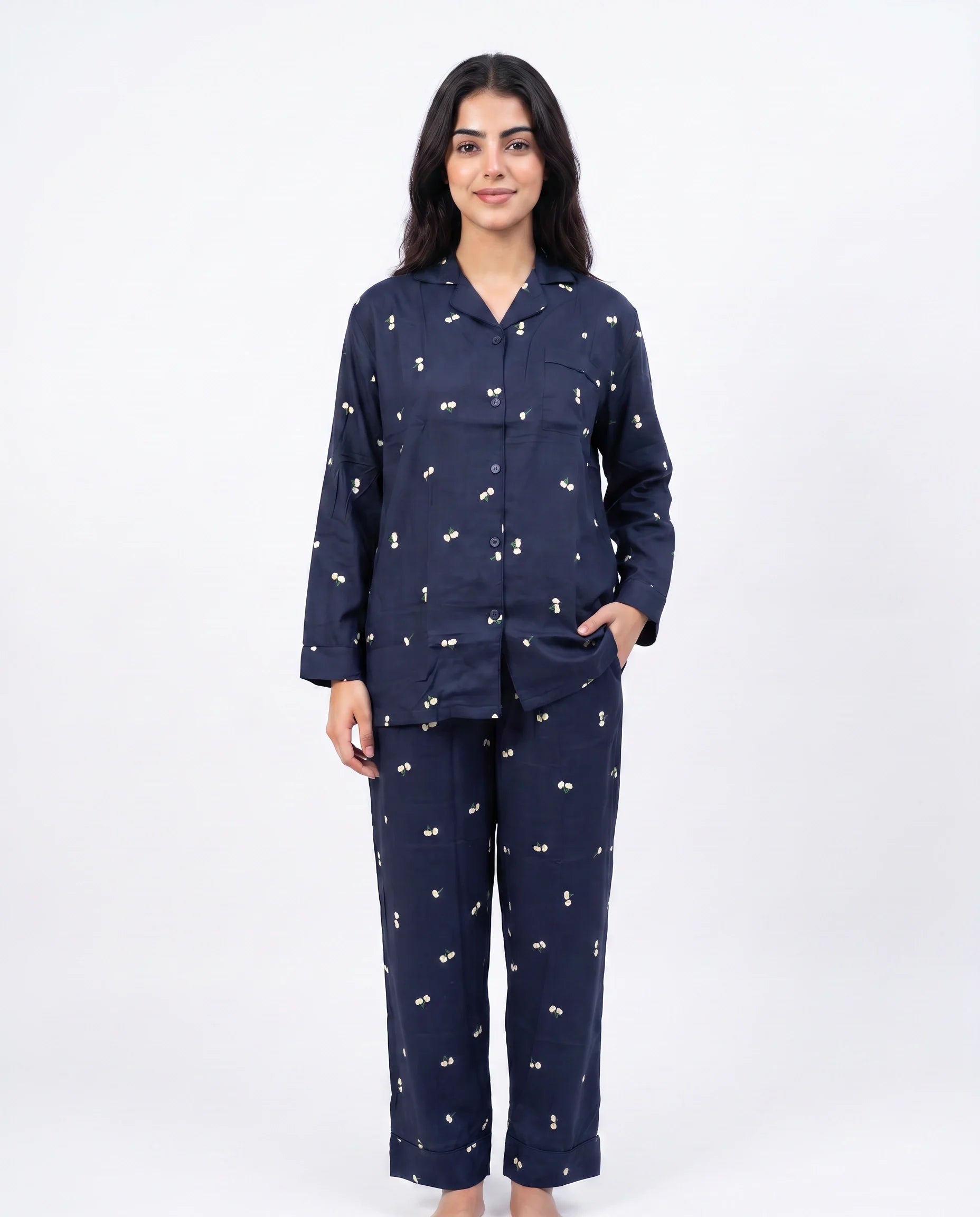 Sajiero Linen PJ Set Jasmine