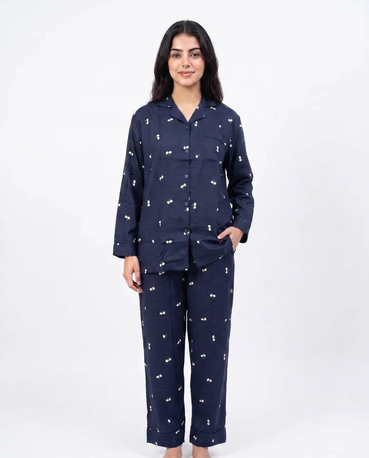 Sajiero Linen PJ Set Jasmine