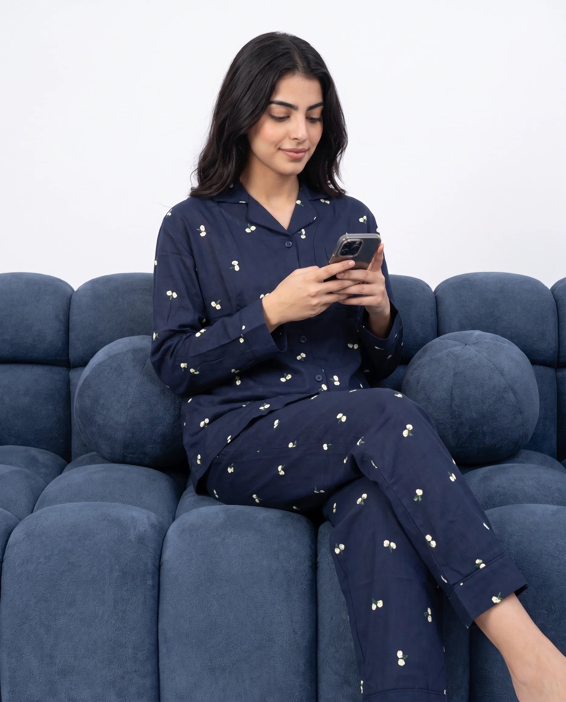Sajiero Linen PJ Set Jasmine