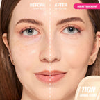 Huda Beauty Easy Blur Natural Airbrush Foundation 110N Angel Food 30ml before and after