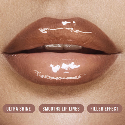 Huda Beauty Faux Filler Extra Shine Lip Gloss Bombshell 3.9ml