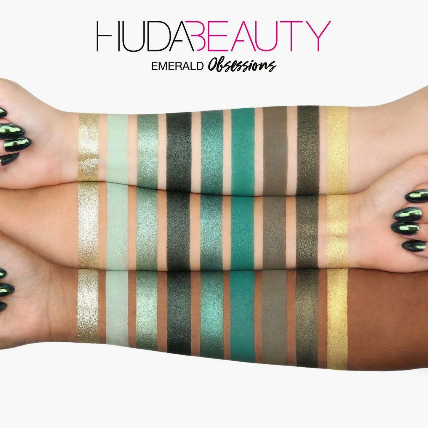Huda Beauty Obsessions Eyeshadow Palette Emerald 1 Piece