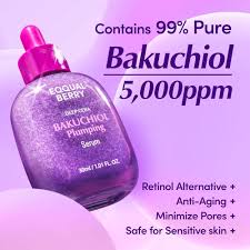 eqqualberry bakuchiol plumping serum details
