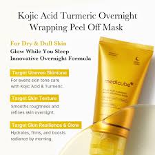 medicube kojic acid turmeric night wrapping mask review