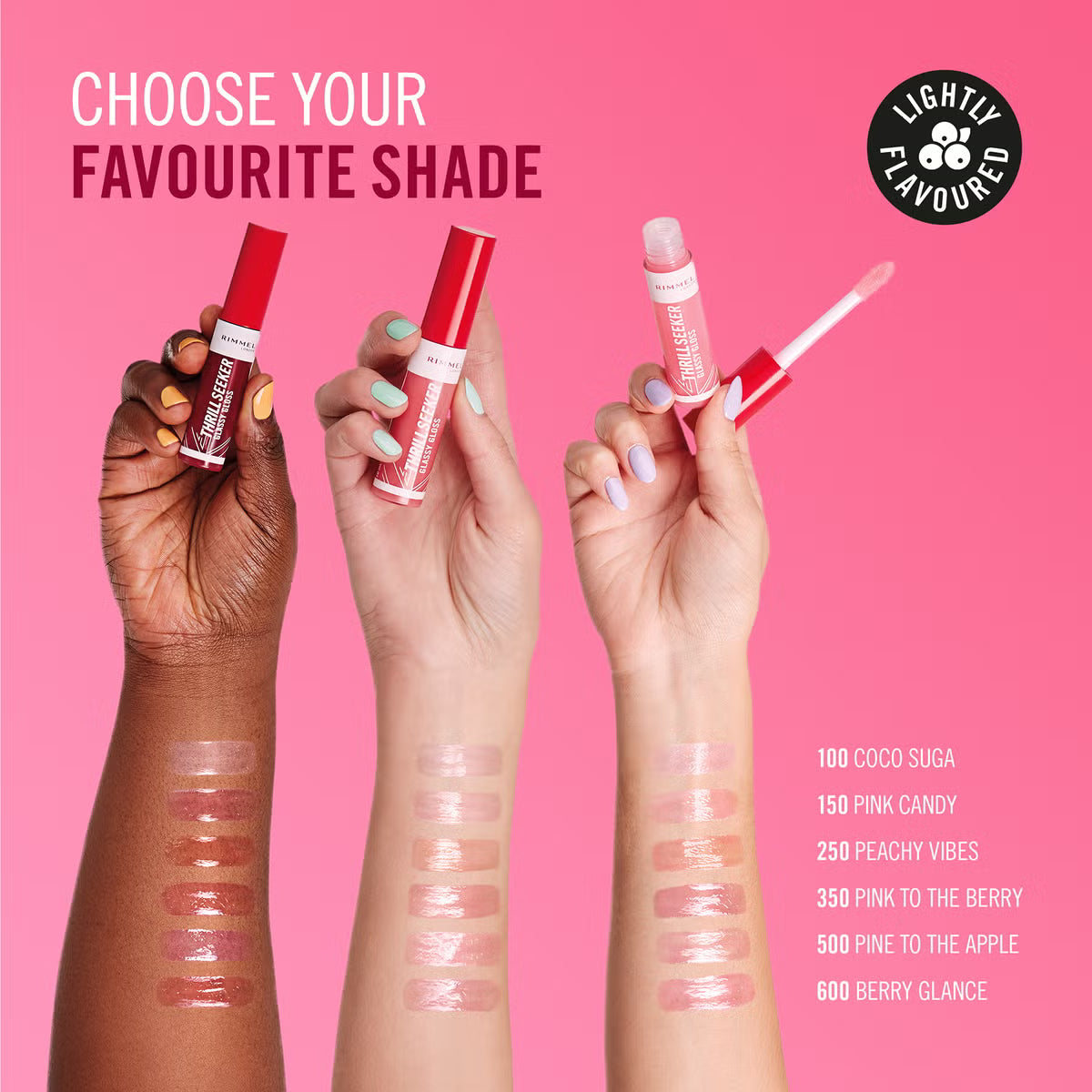 Rimmel Thrill Seeker Glassy Lip Gloss 10ml - 250 Peachy Vibes