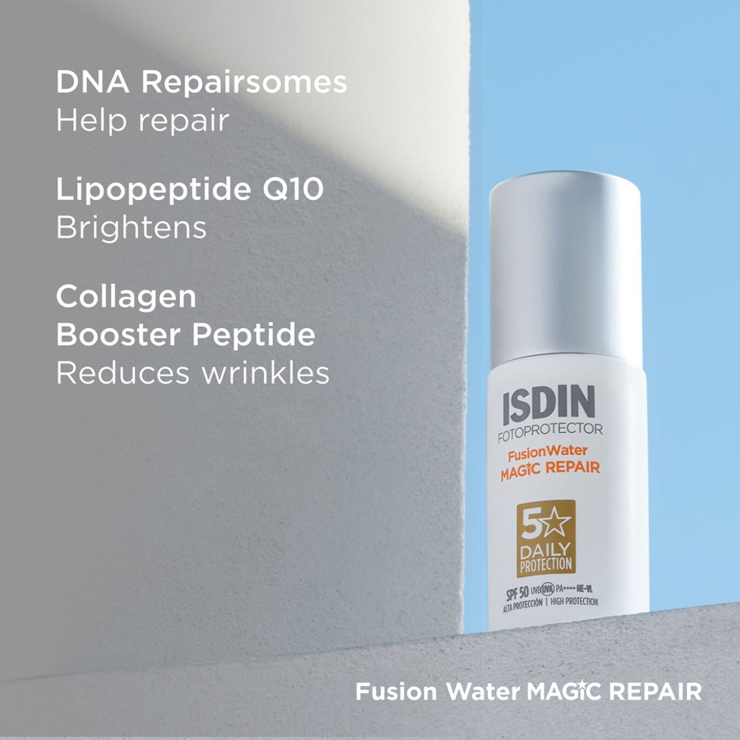 Isdin Fotoprotector FusionWater MAGIC Repair SPF50 PA++++ 50ml