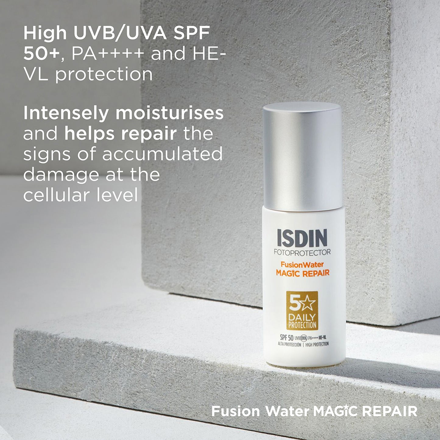 Isdin Fotoprotector FusionWater MAGIC Repair SPF50 PA++++ 50ml