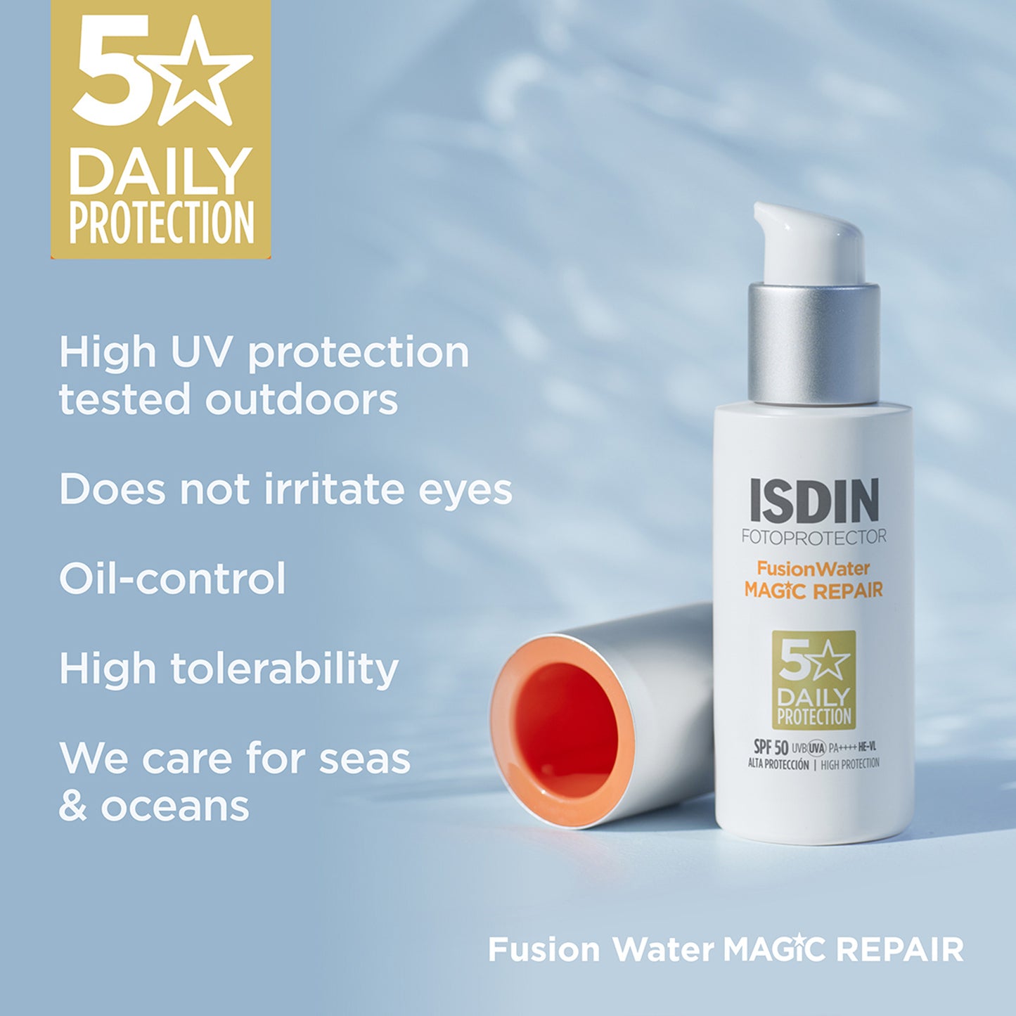 Isdin Fotoprotector FusionWater MAGIC Repair SPF50 PA++++ 50ml