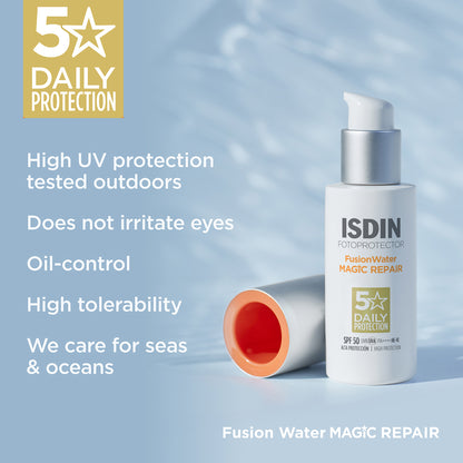 Isdin Fotoprotector FusionWater MAGIC Repair SPF50 PA++++ 50ml