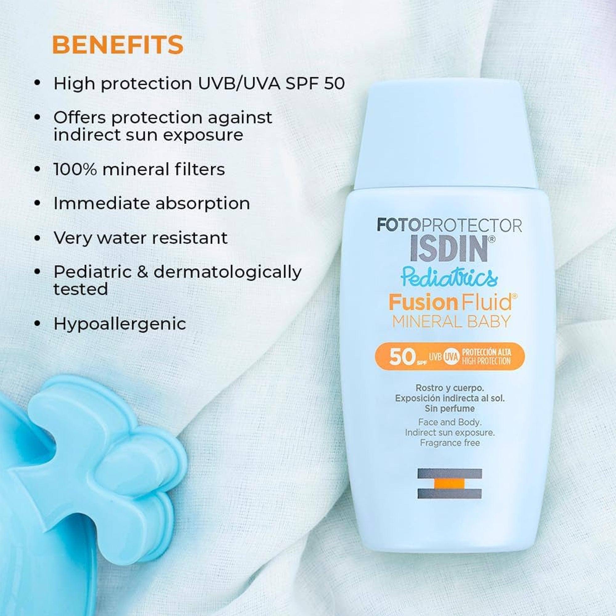 Isdin Fotoprotector Pediatrics Fusion Fluid Mineral Baby SPF50 50ml - TheSkinFit