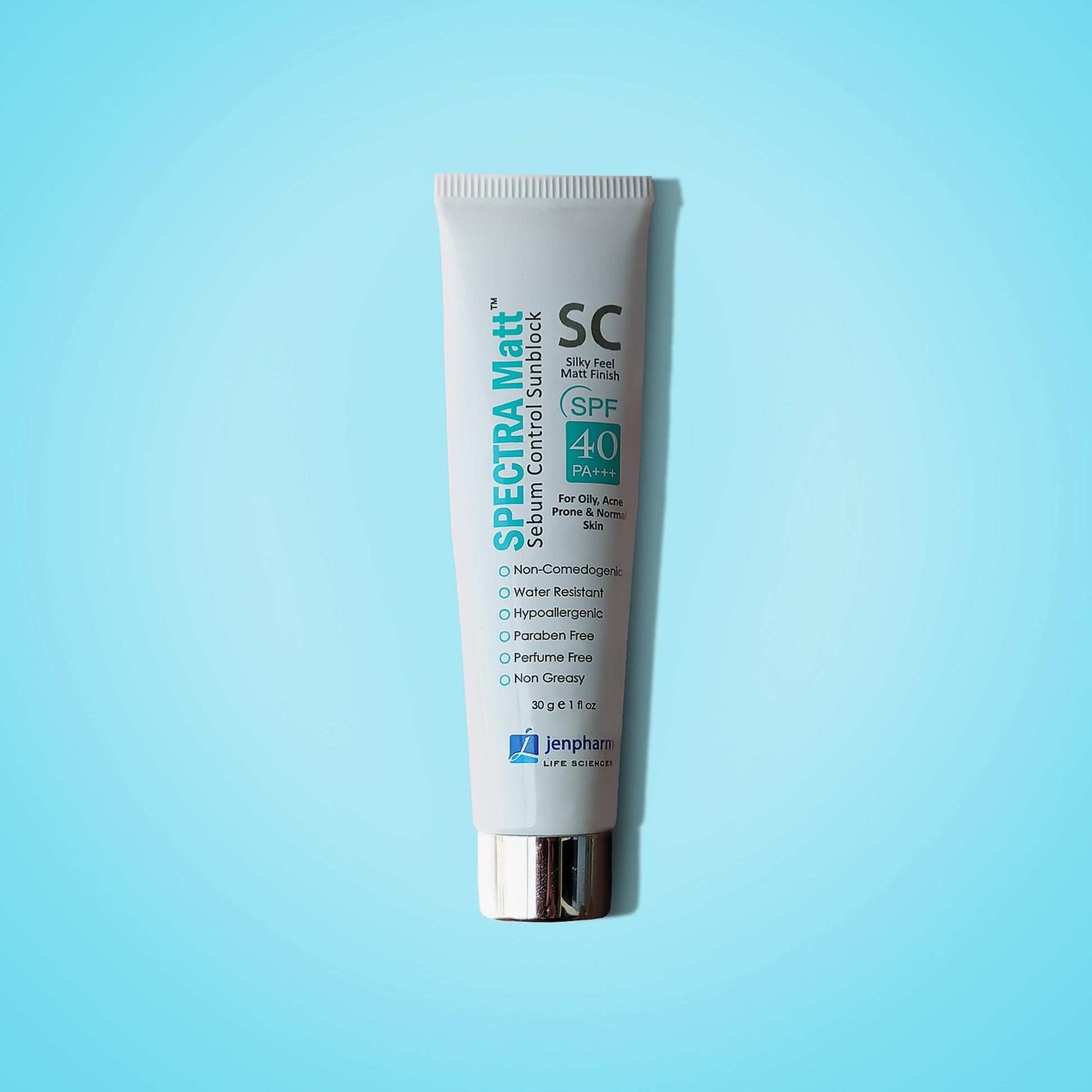 Jenpharm Spectra Matt Sebum Control Sunblock SPF40 PA+++ 30gm - TheSkinFit