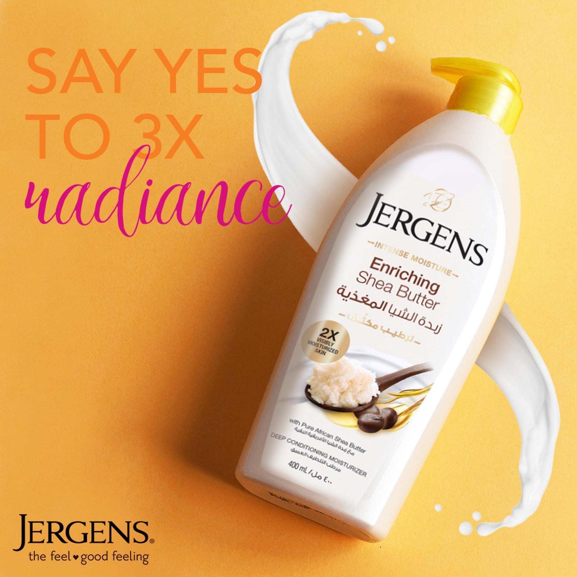 Jergens Intense Moisture Enriching Shea Butter Deep Conditioning Moisturizer 400ml - TheSkinFit