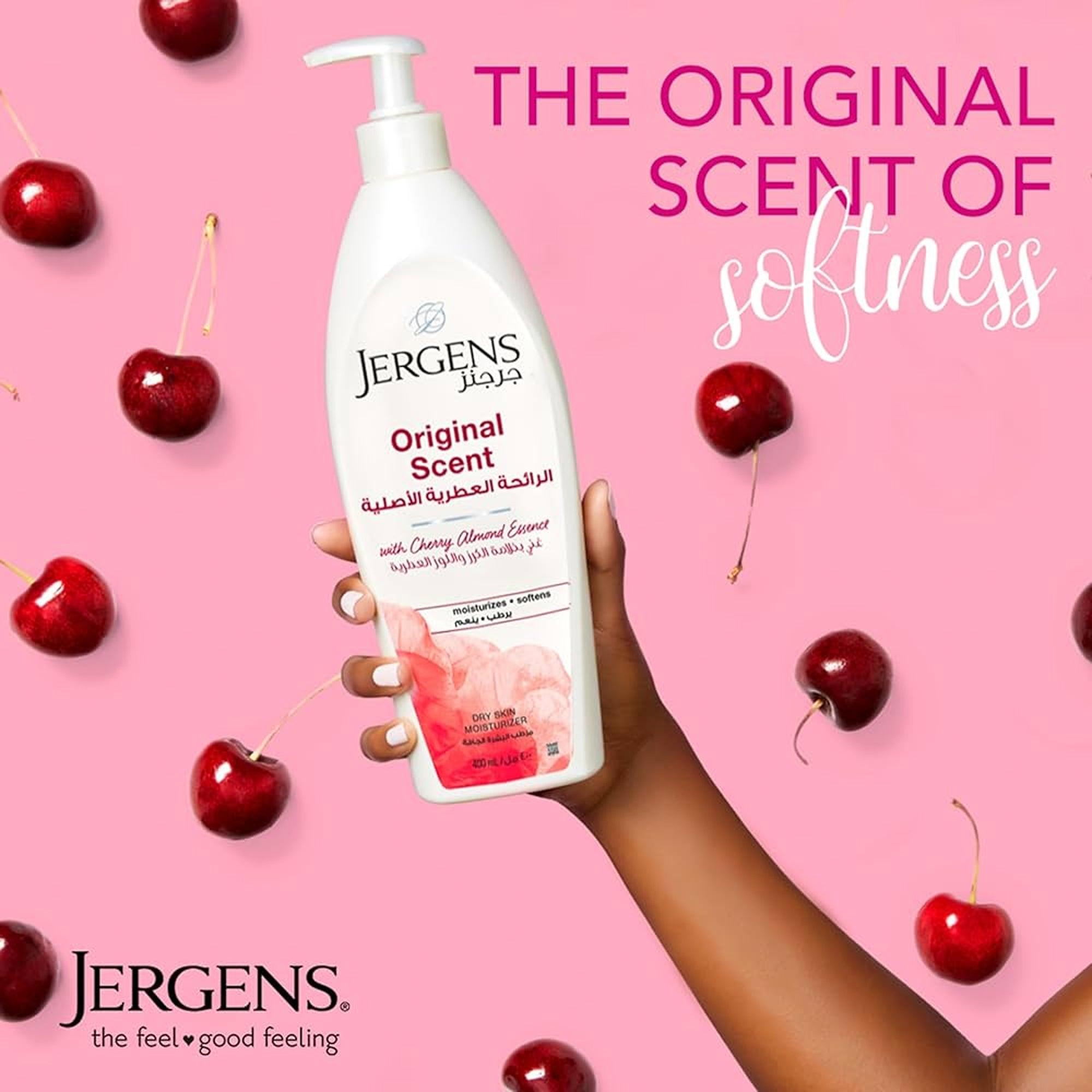jergens original scent cherry almond dry skin moisturizer 200ml review
