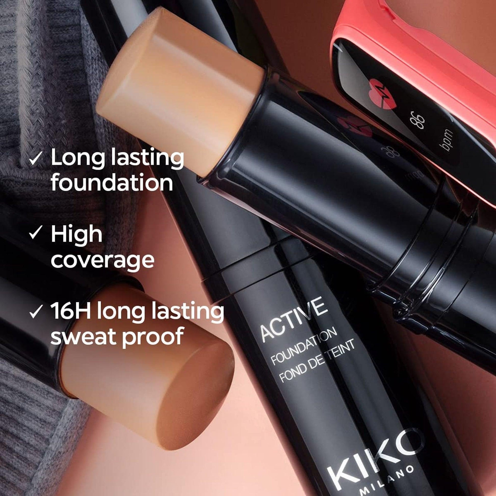 Kiko Milano Active Foundation 4G 12.5gm - TheSkinFit