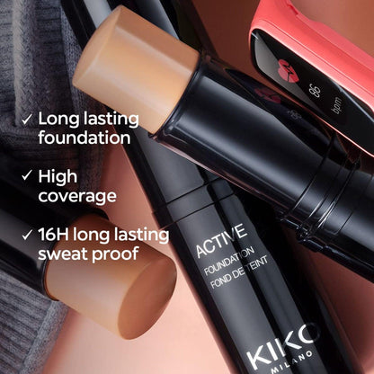 Kiko Milano Active Foundation 4G 12.5gm - TheSkinFit
