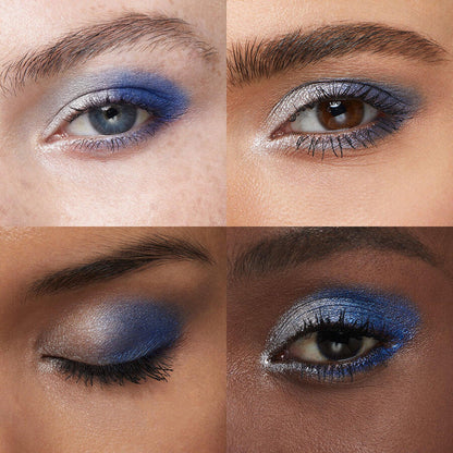 Kiko Milano Bright Duo Baked Eyeshadow 17 Silver & Electric Blue 2.5gm - TheSkinFit
