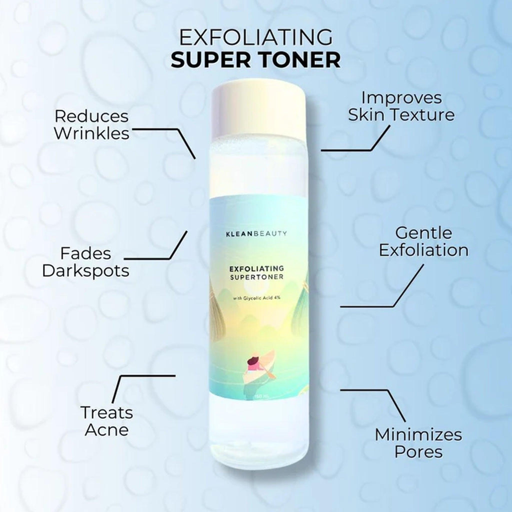 Klean Beauty Exfoliating Super Toner With Glycolic Acid 4% 55ml