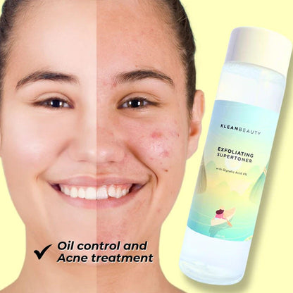 Klean Beauty Exfoliating Super Toner With Glycolic Acid 4% 55ml