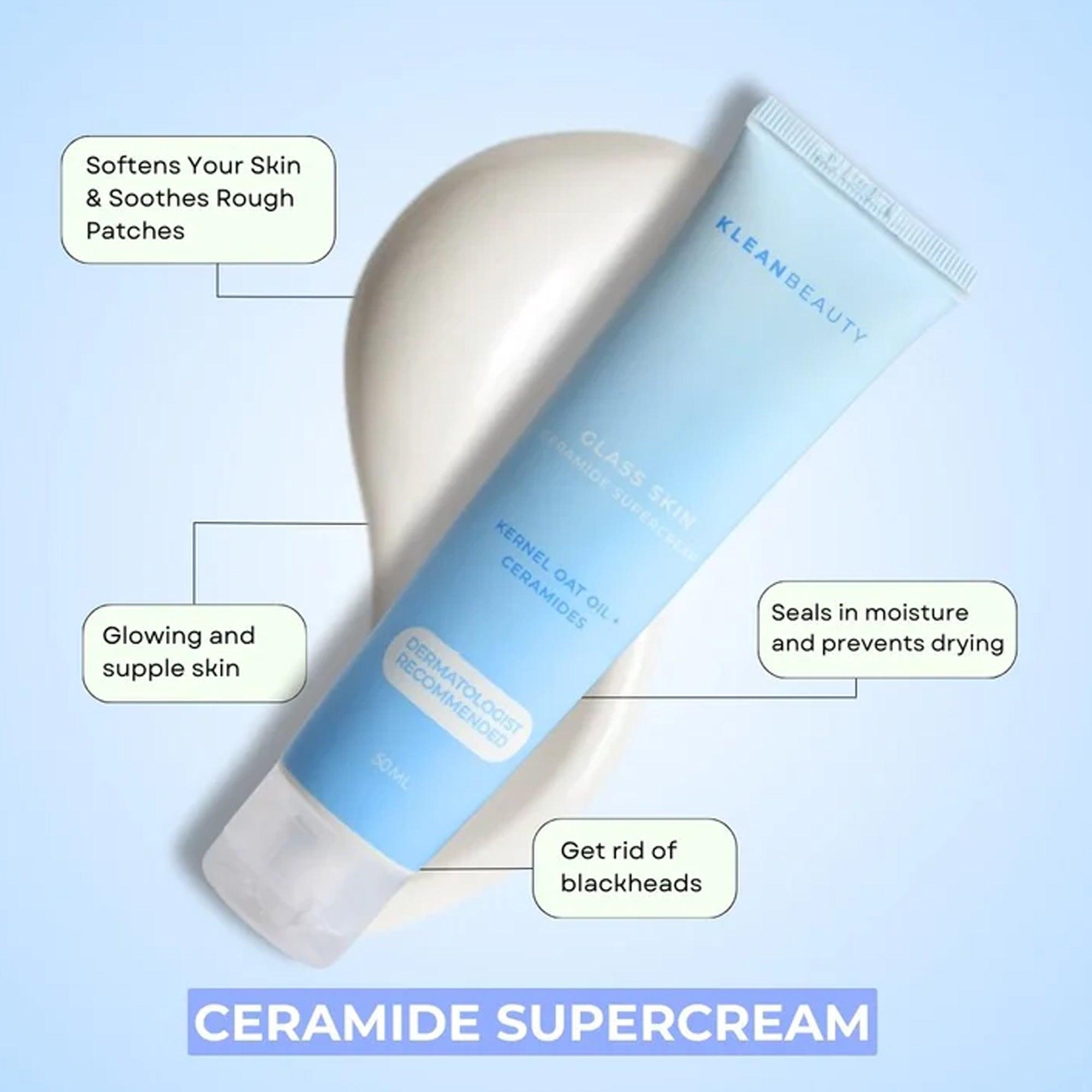 klean beauty glass skin ceramide supercream 50ml review