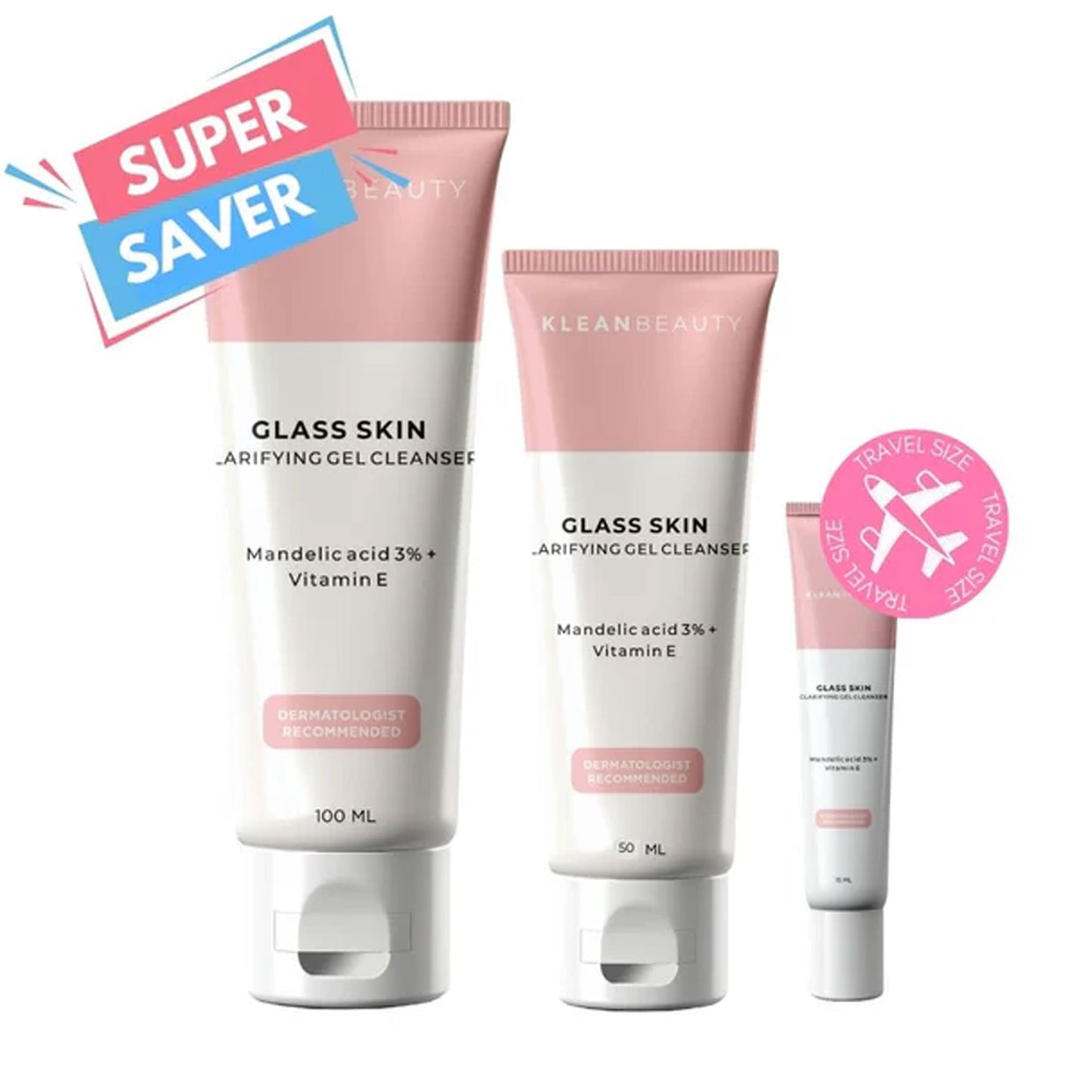 Klean Beauty Glass Skin Clarifying Gel Cleanser 50ml