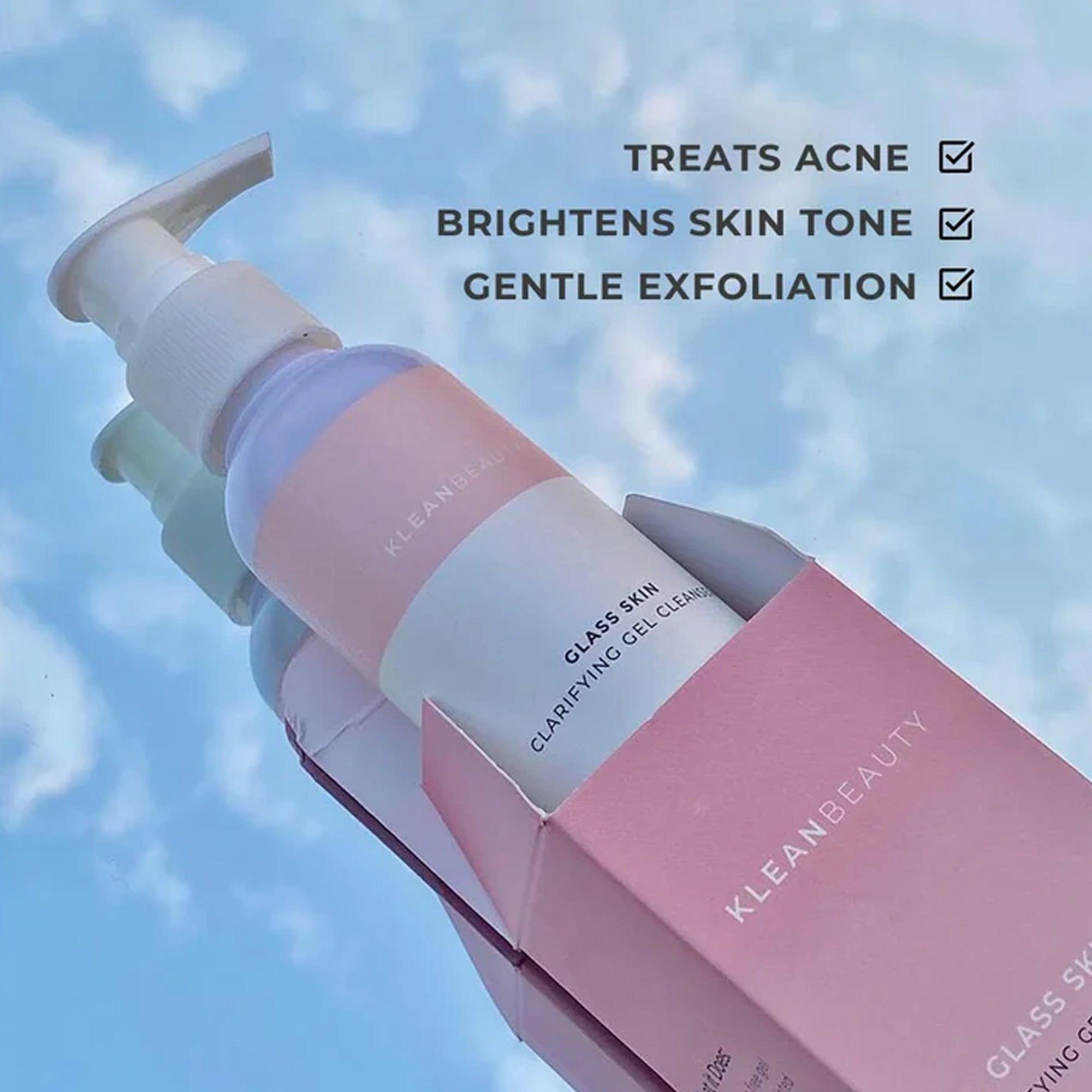 Klean Beauty Glass Skin Clarifying Gel Cleanser Pump 100ml