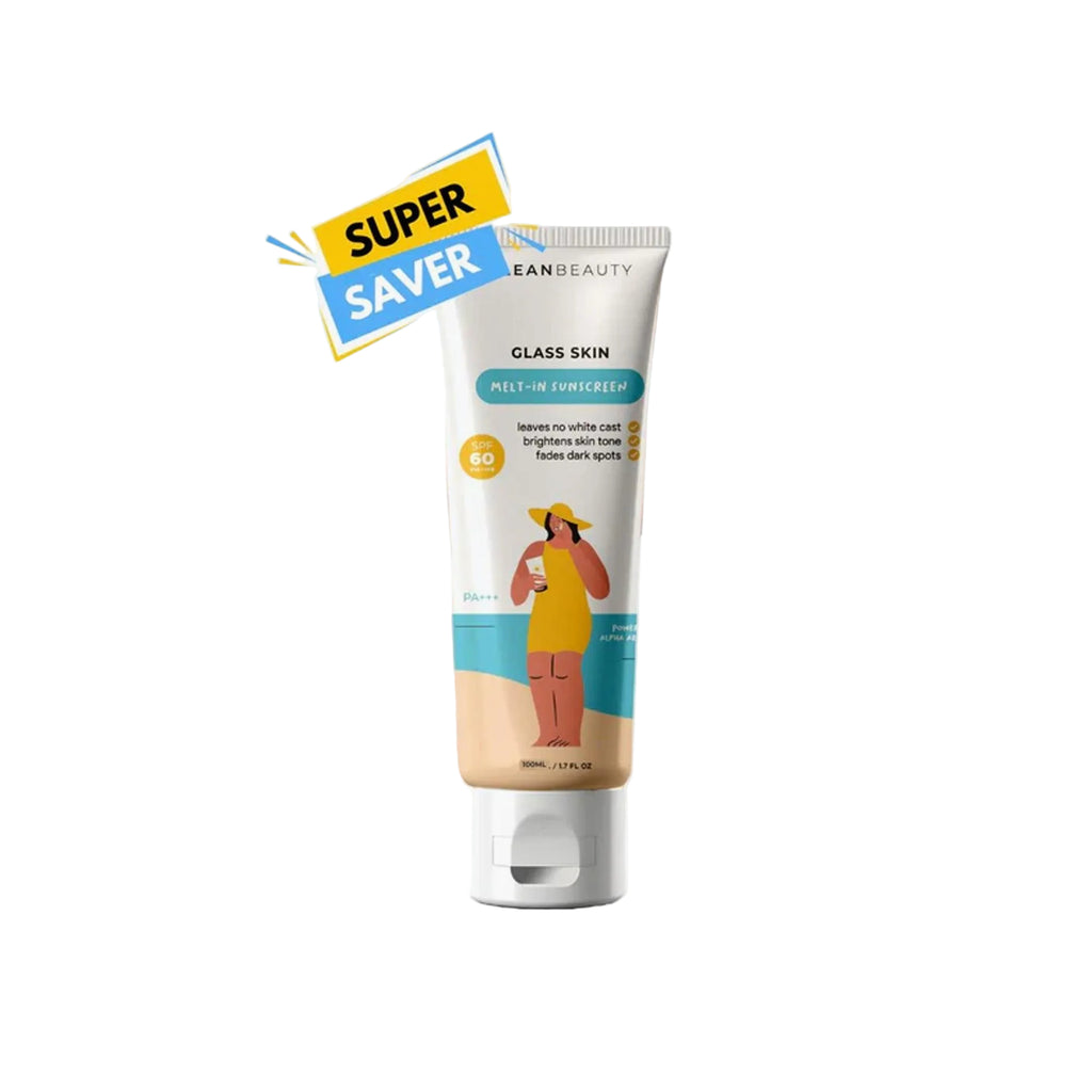Klean Beauty Glass Skin Melt-In Sunscreen SPF60 PA+++ 100ml