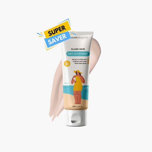 Klean Beauty Glass Skin Melt-In Sunscreen SPF60 PA+++ 100ml