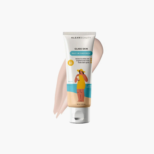 Klean Beauty Glass Skin Melt-In Sunscreen SPF60 PA+++ 50ml