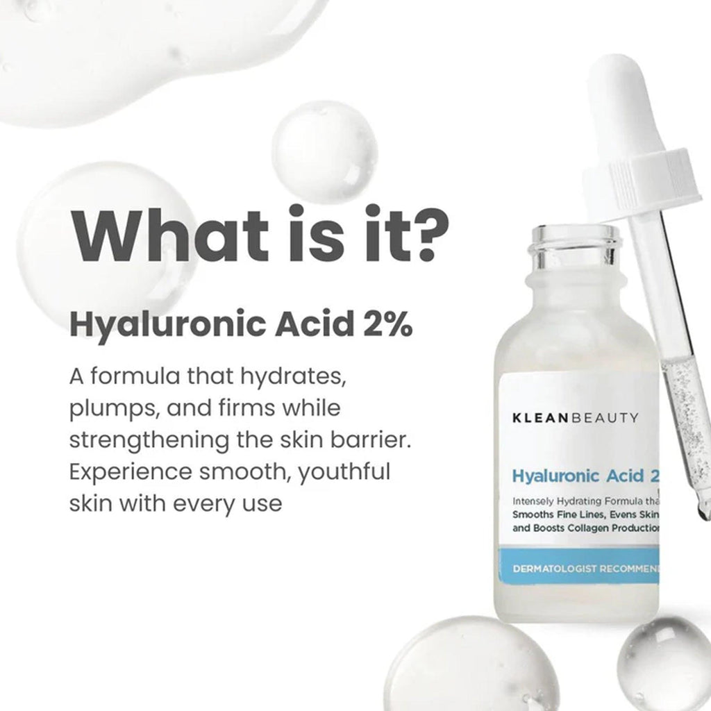 klean beauty hyaluronic acid 2% serum 20ml price