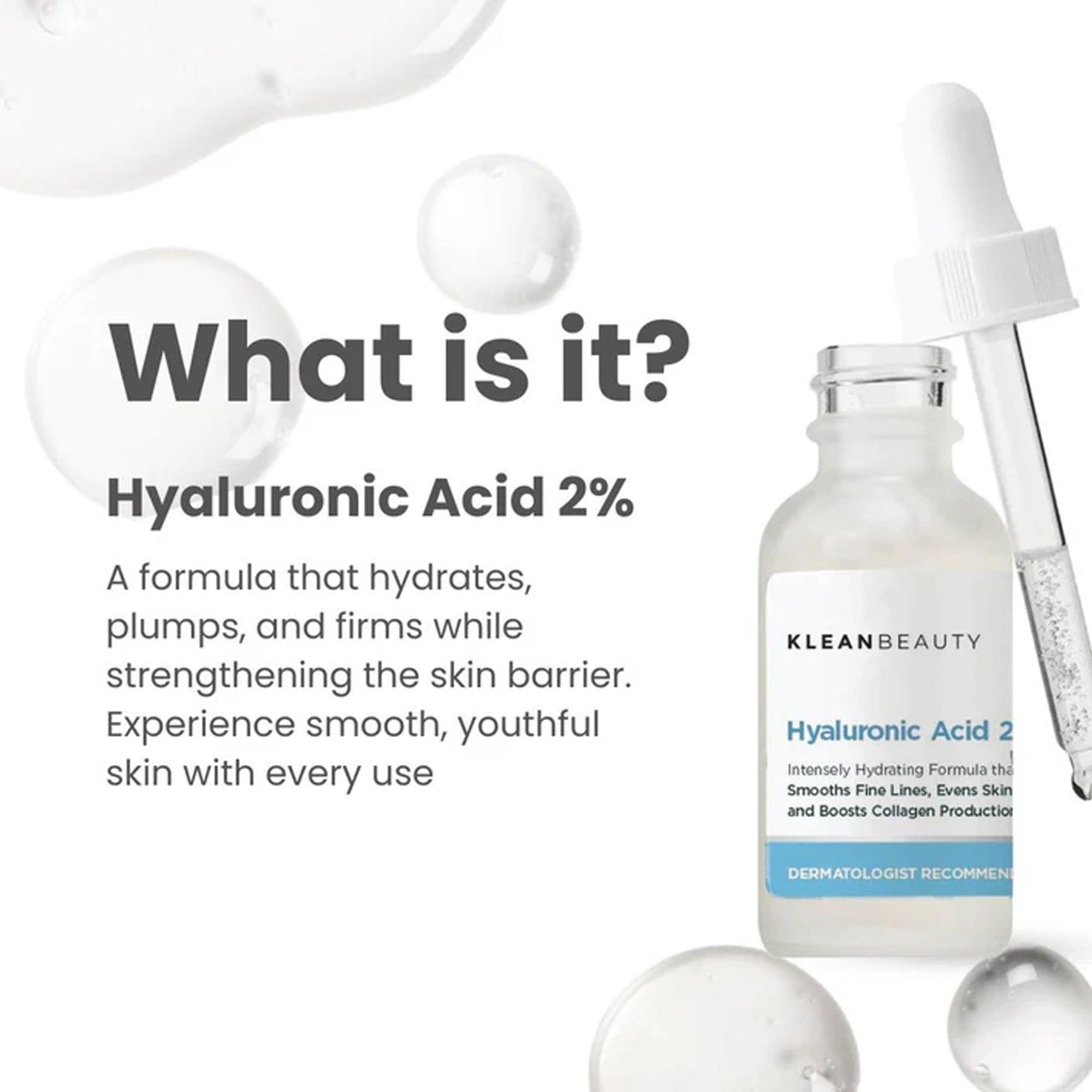 klean beauty hyaluronic acid 2% serum 20ml price