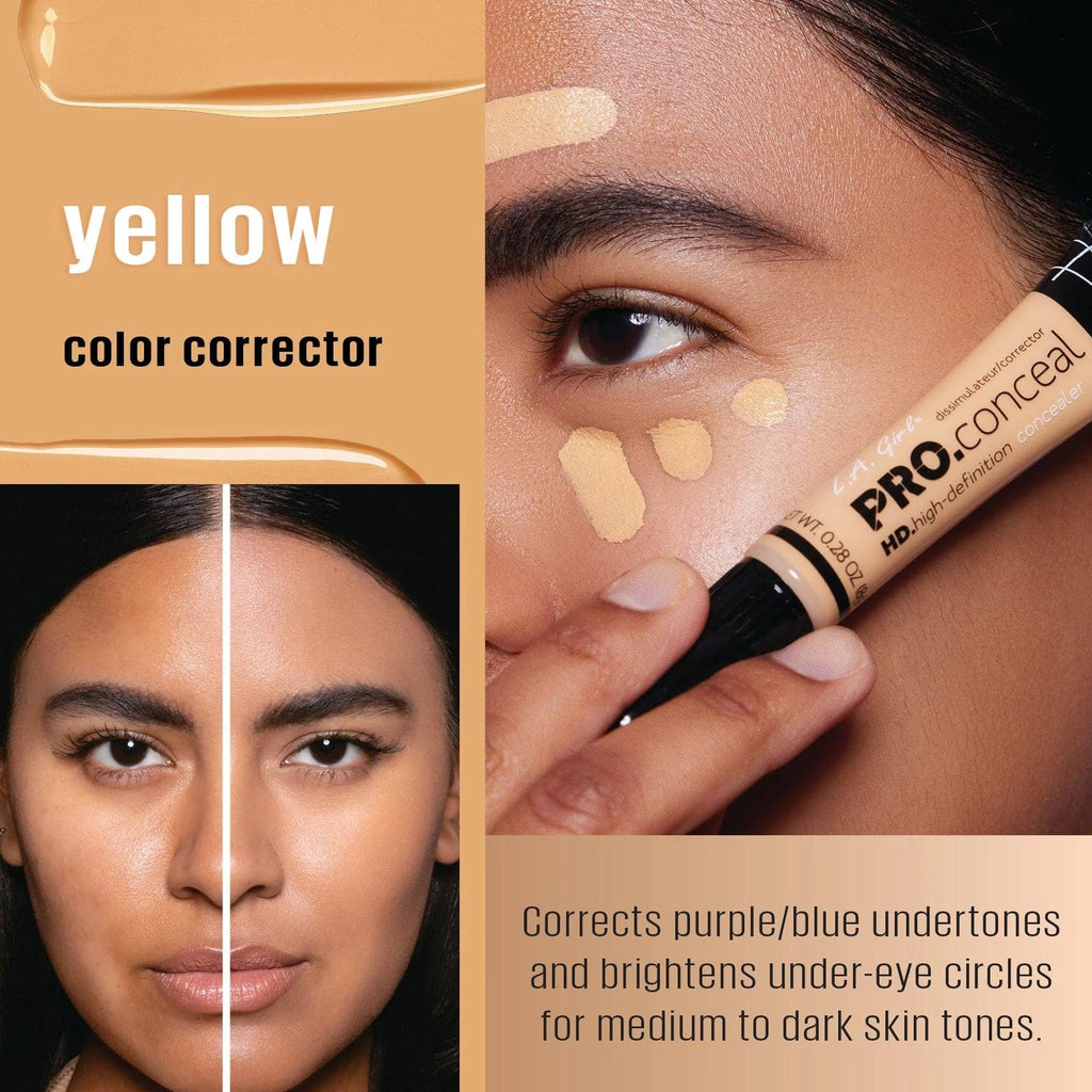 L.A. Girl HD Pro Conceal High Definition Concealer GC991 Yellow Corrector 8gm - TheSkinFit